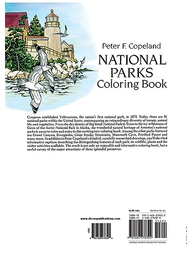 National Parks Coloring Book (Dover Nature Coloring Book)