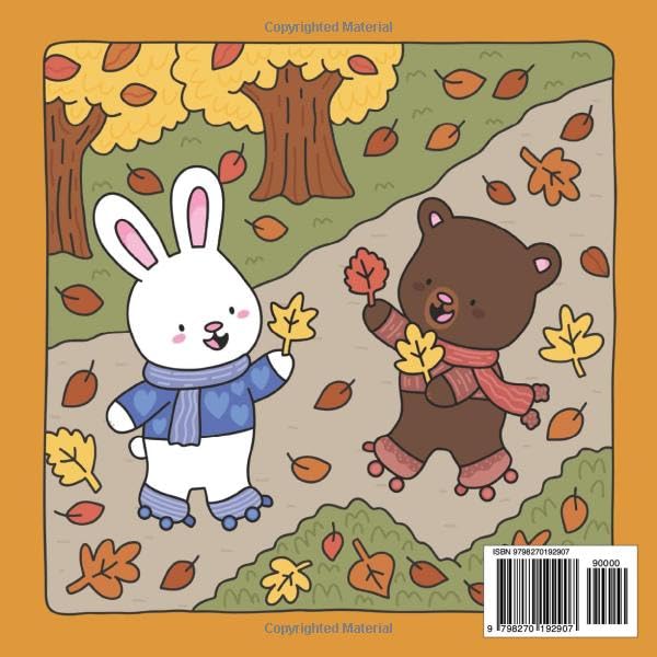 Cozy Autumn: A Hygge Coloring Book of Fuzzy Animals, Fall Magic, and Thanksgiving Joy (Cozy Spaces Coloring)