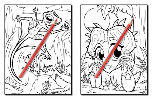 Dinosaurs: A Dinosaur Coloring Book for Kids