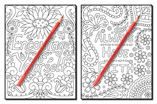 Live Your Dreams: An Adult Coloring Book with Fun Inspirational Quotes, Adorable Kawaii Doodles, and Positive Affirmations for Relaxation