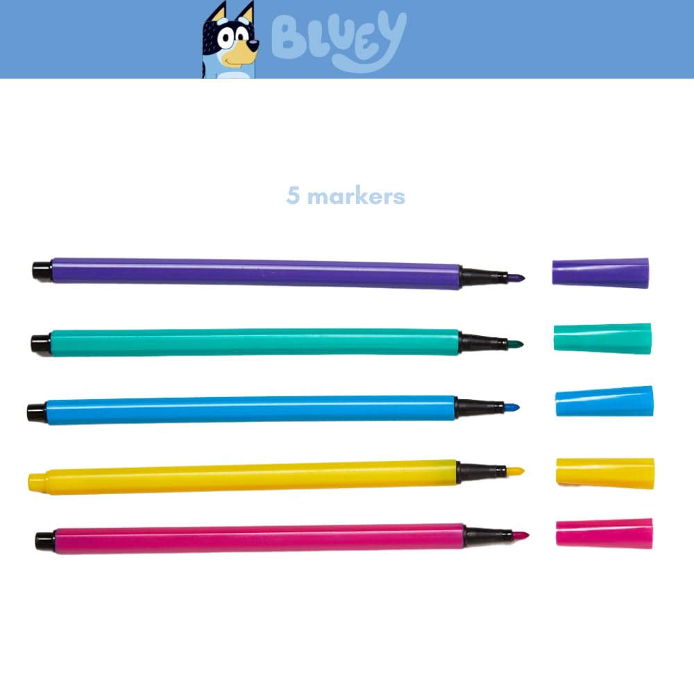 Minecraft Sketchbook Set, 5 Washable Markers, Spiral Bound, 86 Blank Pages