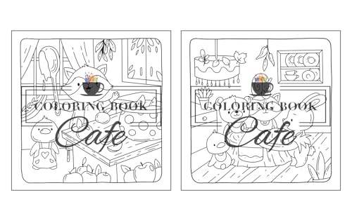 Autumn Hygge: Cute and Cozy Coloring Book for Adults & Teens Featuring Autumn Scenes with Adorable Animals Characters