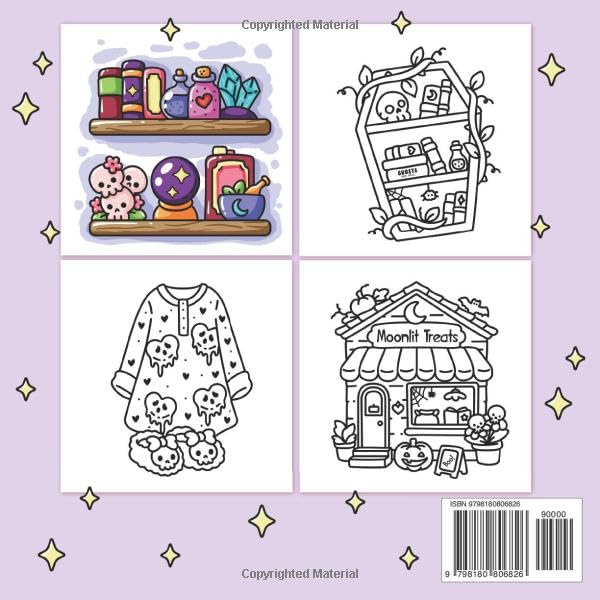 Cozy Girl Spooky Season: Bold and Easy Coloring Book for Adults & Teens, Featuring Cute Halloween Designs | Simple Illustrations for Relaxation and Stress Relief (Cozy Girl Series)