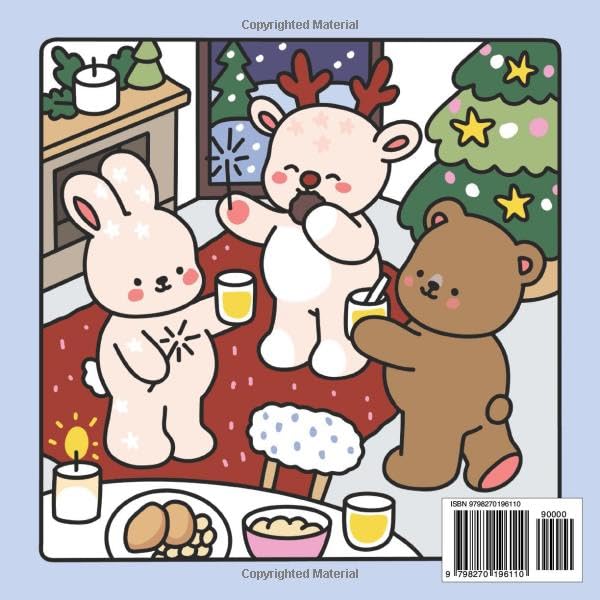 Christmas Joy: A Cozy Hygge Coloring Book of Furry Friends, Festive Cheer, and Heartwarming Christmas Magic (Cozy Spaces Coloring)