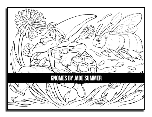 Gnomes: A Fantasy Coloring Book for Adults and Kids with Adorable Characters, Whimsical Scenes, and More!