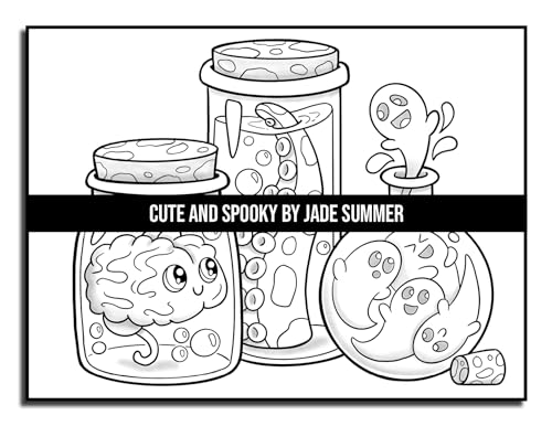 Cute and Spooky: A Halloween Coloring Book for Adults and Kids with Cute Characters, Spooky Scenes, and More! (Halloween Coloring Books)
