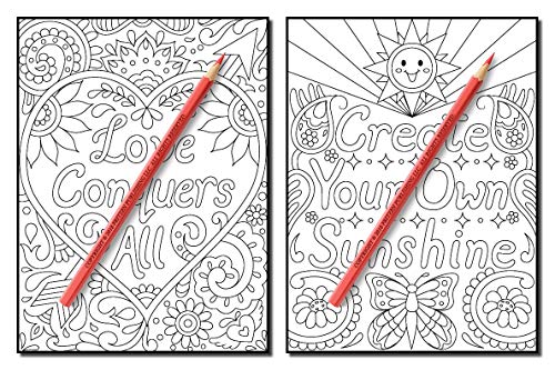 Live Your Dreams: An Adult Coloring Book with Fun Inspirational Quotes, Adorable Kawaii Doodles, and Positive Affirmations for Relaxation