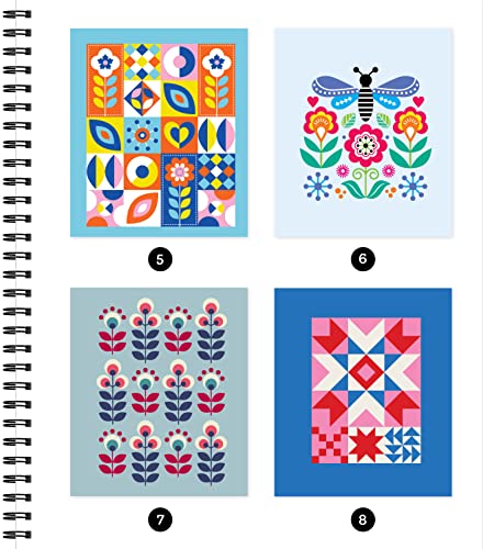 Brain Games - Sticker by Number: Folk Art (28 Images to Sticker)