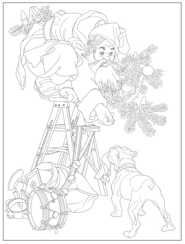 Creative Haven The Saturday Evening Post Christmas Classics Coloring Book (Adult Coloring Books: Christmas)