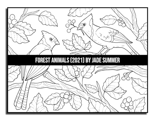 Forest Animals: An Adult Coloring Book with 50 Adorable Images of Woodland Creatures, Beautiful Flowers, Nature Scenes, and More!