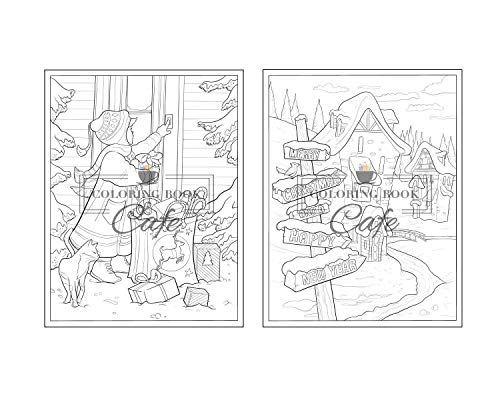 100 Christmas Scenes: An Adult Coloring Book Featuring 100 Fun, Easy and Relaxing Christmas Coloring Pages (Christmas Coloring Books)