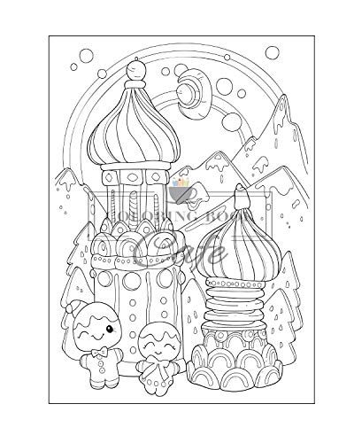 100 Christmas Scenes: An Adult Coloring Book Featuring 100 Fun, Easy and Relaxing Christmas Coloring Pages (Christmas Coloring Books)