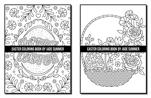 Easter Coloring Book: For Adults with Fun, Easy, and Relaxing Designs (Easy Coloring Books)