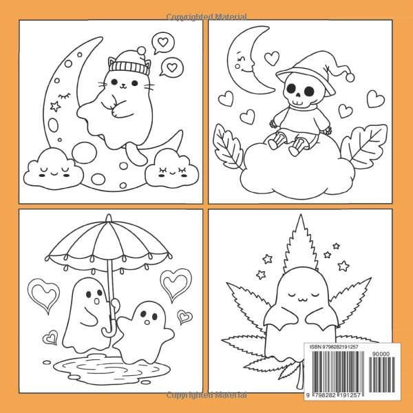Spooky Stoner Coloring Book: A Bold & Funny Collection of 60+ Spooky Vibes for Adults Who Love to Chill and Color