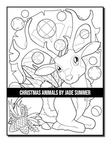 Christmas Animals: An Adult Coloring Book with Cute Holiday Animals and Relaxing Christmas Scenes (Christmas Coloring Books)