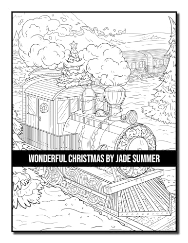 Wonderful Christmas: An Adult Coloring Book with Charming Christmas Scenes and Winter Holiday Fun (Christmas Coloring Books)