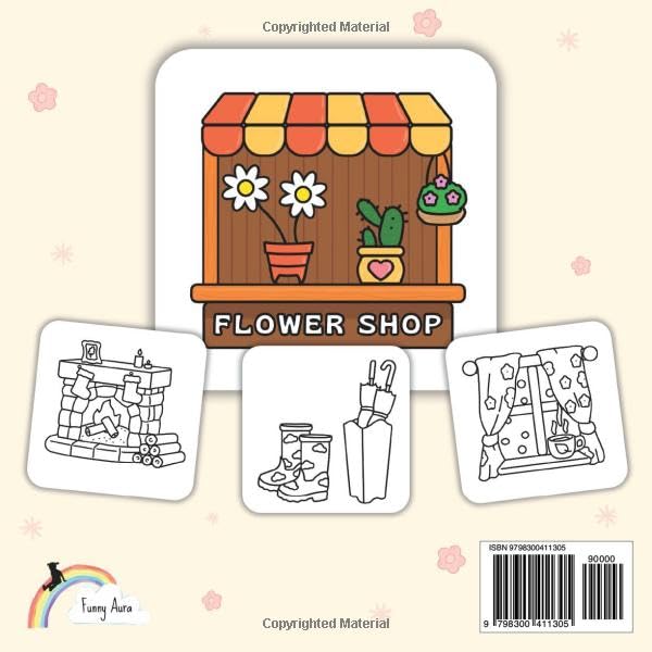 Fuzzy Hygge Coloring Book: Cute And Comfy Coloring Book, Easy Designs For All Ages (Bold & Easy) (Bold & Easy Funny Coloring)