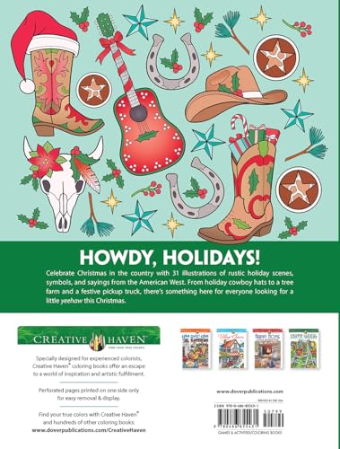 Creative Haven Country Western Christmas Coloring Book (Adult Coloring Books: Christmas)