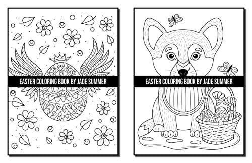 Easter Coloring Book: For Adults with Fun, Easy, and Relaxing Designs (Easy Coloring Books)