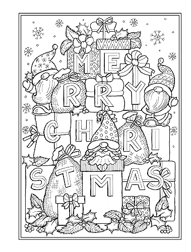 Creative Haven Christmas Gnomes Coloring Book (Adult Coloring Books: Christmas)