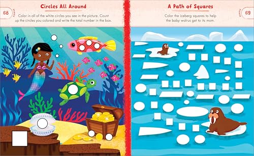 Ocean Animals Preschool Activity Book: 75 Games to Learn Letters, Numbers, Colors, and Shapes (School Skills Activity Books)