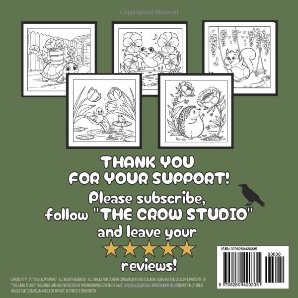 Bold and Easy Hygge Nature: An Adult, Teenage and Kids Coloring Book Featuring 50 Coloring Pages With Cute and Relaxing Animal Miniatures