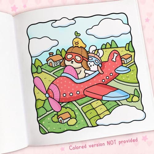 Cozy Cuties: Coloring Book for Adults and Kids (Cozy Spaces Coloring)