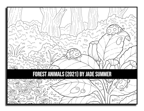 Forest Animals: An Adult Coloring Book with 50 Adorable Images of Woodland Creatures, Beautiful Flowers, Nature Scenes, and More!