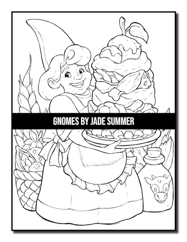 Gnomes: A Fantasy Coloring Book for Adults and Kids with Adorable Characters, Whimsical Scenes, and More!