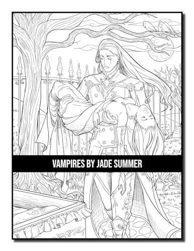 Vampires: An Adult Coloring Book with Sexy Vampire Women, Dark Fantasy Romance, and Haunting Gothic Scenes for Relaxation