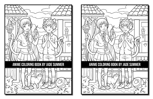 Anime Coloring Book: For Adults with Fun, Easy, and Relaxing Designs