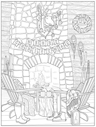 Creative Haven Cozy Christmas Coloring Book (Adult Coloring Books: Christmas)