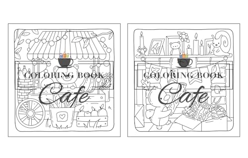 Autumn Hygge: Cute and Cozy Coloring Book for Adults & Teens Featuring Autumn Scenes with Adorable Animals Characters