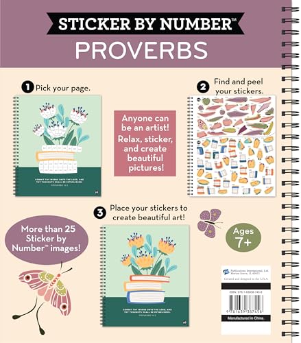 Brain Games - Sticker by Number: Proverbs (28 Images to Sticker)