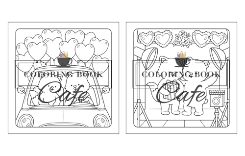 Paws & Hearts: Coloring Book for Adults & Teens Featuring Cozy Love Scenes with Adorable Animal Characters