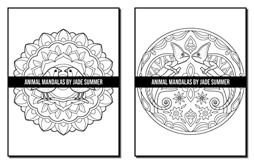 Mandala Coloring Book: For Adults with Cute Animal Mandalas, Fun Geometric Patterns, and Relaxing Flower Designs