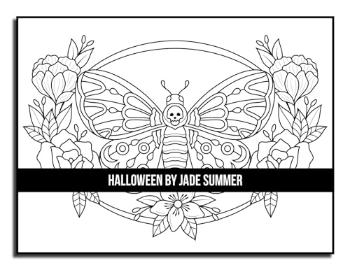 Halloween Coloring Book: For Adults with Beautiful Flowers, Adorable Animals, Spooky Characters, and Relaxing Fall Designs (Halloween Coloring Books)