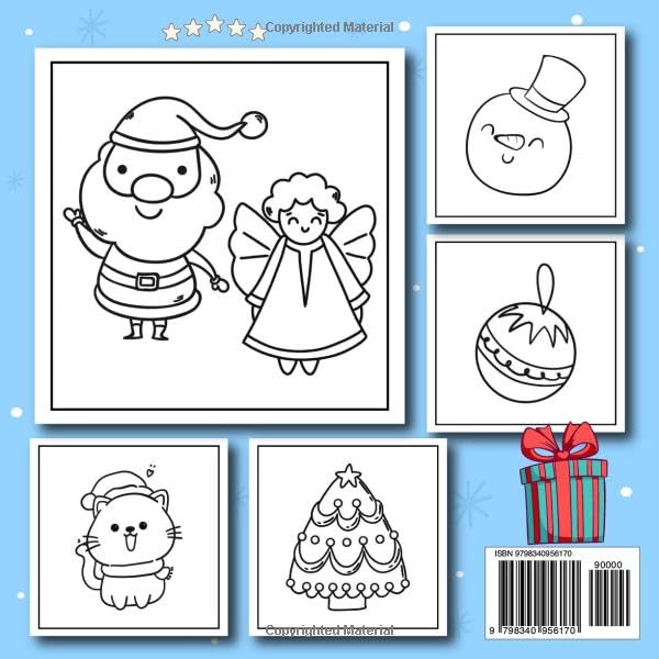 Christmas Bold and Easy Coloring Book: Christmas Bold and Easy Coloring Book for Kids | 40 Large Easy and Fun Christmas Designs