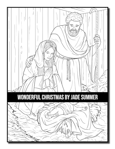 Wonderful Christmas: An Adult Coloring Book with Charming Christmas Scenes and Winter Holiday Fun (Christmas Coloring Books)