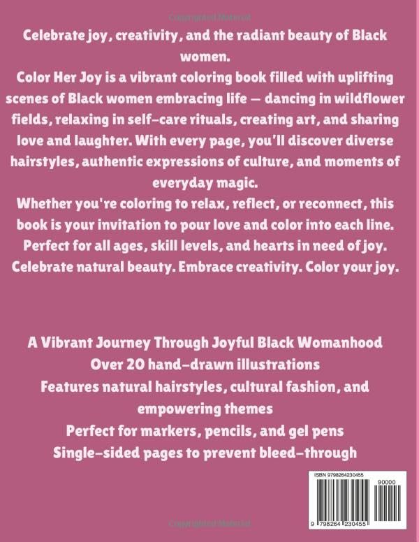 Crowned in Color: A Joyful Coloring Book Celebrating Black Women