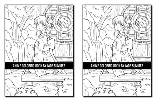 Anime Coloring Book: For Adults with Fun, Easy, and Relaxing Designs