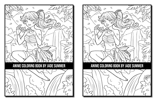 Anime Coloring Book: For Adults with Fun, Easy, and Relaxing Designs