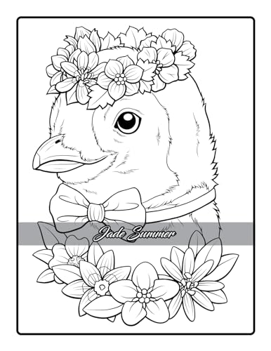 Flower Crown Animals: Coloring Book for Women and Teens with Adorable Animals and Beautiful Flowers for Stress Relief and Relaxation