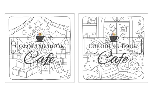 Christmas Hygge: Cute and Cozy Coloring Book for Adults & Teens Featuring Cheerful Holiday Scenes with Adorable Animals Characters (Cute and Comfy Coloring Books)