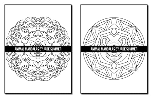 Mandala Coloring Book: For Adults with Cute Animal Mandalas, Fun Geometric Patterns, and Relaxing Flower Designs