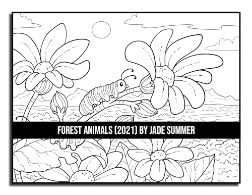 Forest Animals: An Adult Coloring Book with 50 Adorable Images of Woodland Creatures, Beautiful Flowers, Nature Scenes, and More!