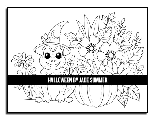Halloween Coloring Book: For Adults with Beautiful Flowers, Adorable Animals, Spooky Characters, and Relaxing Fall Designs (Halloween Coloring Books)