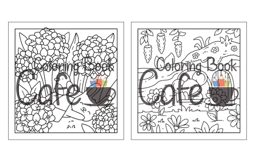 Garden Cuties: Cute and Comfy Coloring Book for Adults and Teens Featuring Adorable Critters in Cozy Garden Scenes (Cute and Comfy Coloring Books)