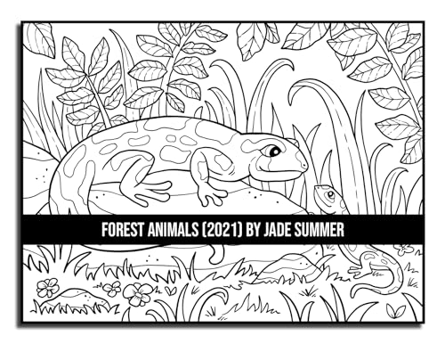 Forest Animals: An Adult Coloring Book with 50 Adorable Images of Woodland Creatures, Beautiful Flowers, Nature Scenes, and More!