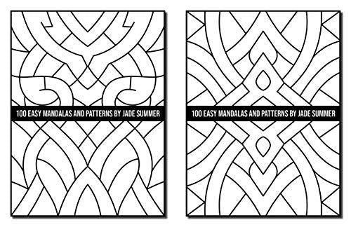 100 Easy Mandalas and Patterns: A Mandala Coloring Book for Adults with Fun, Simple, and Relaxing Coloring Pages (Easy Coloring Books)